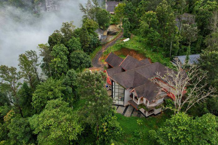 Aerial view of the property in the Attamala forest