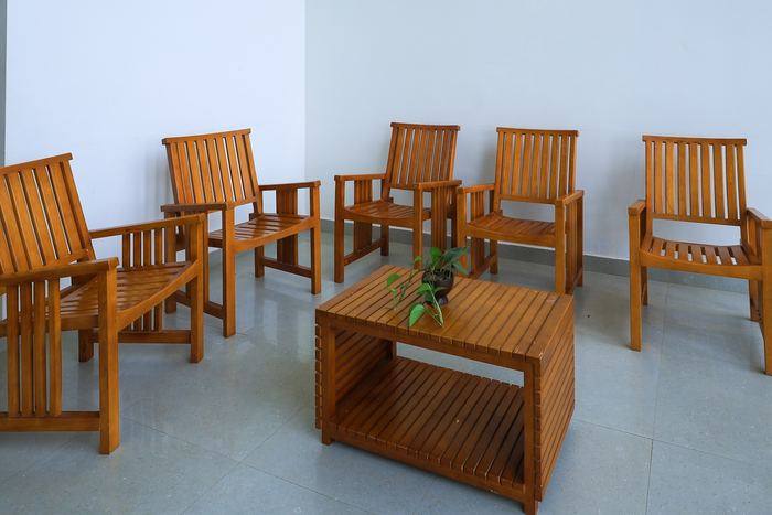 Seating in the shared lounge