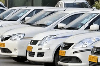 Cars lined up for guest transfers